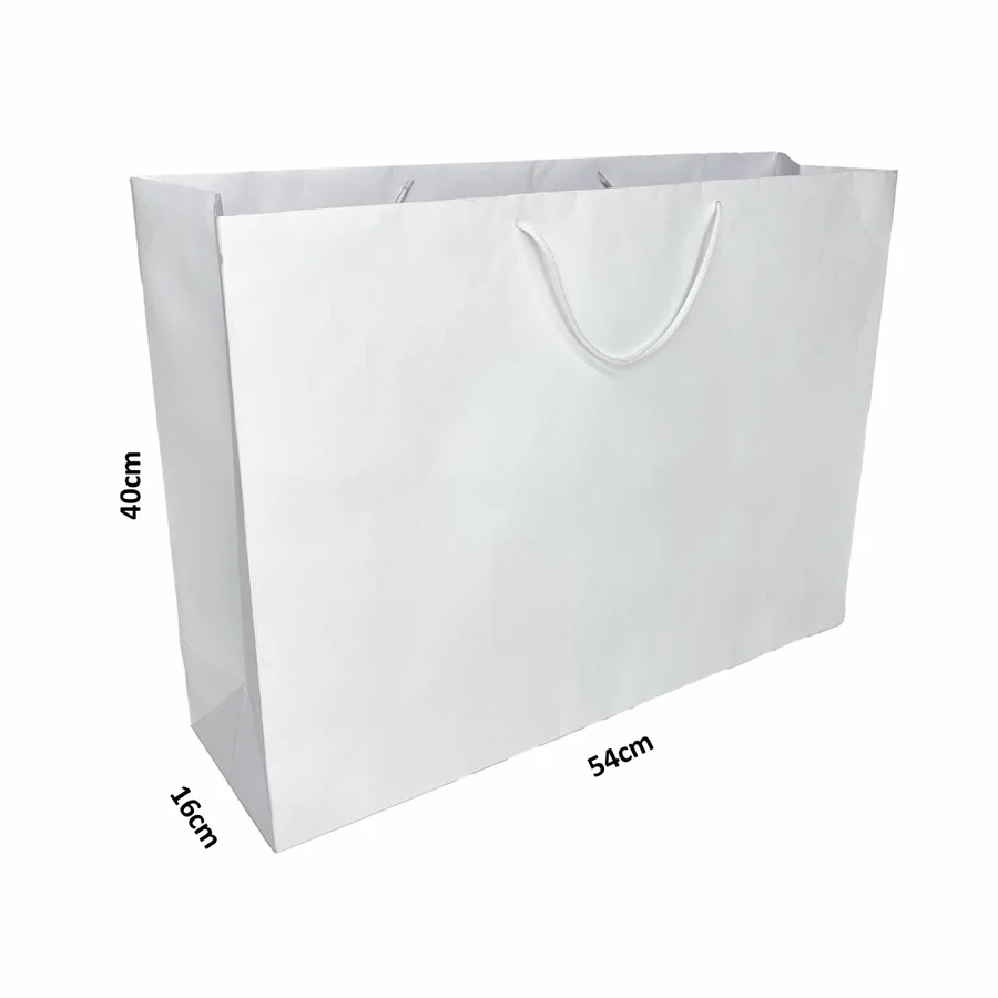 Sacola de Papel 40x54x16 cm (AxLxP) Diversas cores - Alça Nylon - Pronta entrega - imagem 1